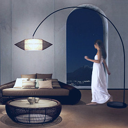 Kai Arc Lamp Small by Kenneth Cobonpue for Hive – Vertigo Home